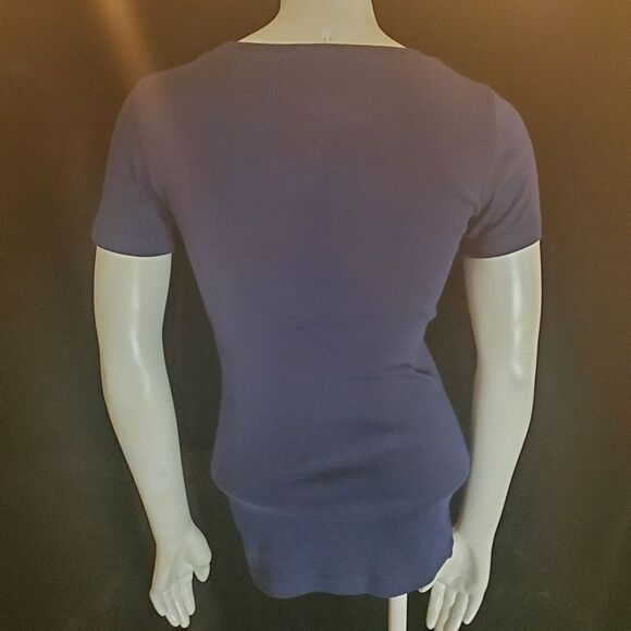 NWT J. Crew Perfect Fit Navy Blue Cotton Short Sleeve Tee Shirt (XXS) - Picture 5 of 7